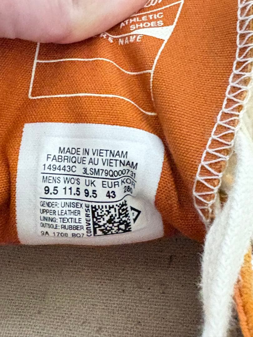 converse ct70 オレンジスウェード