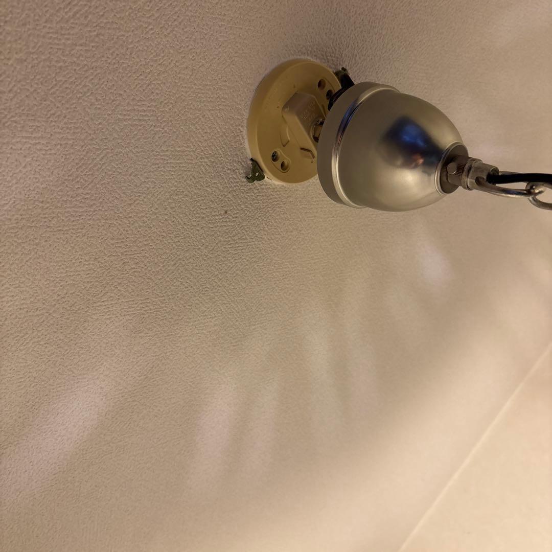 工業風ペンダントライト クリア・シルバー