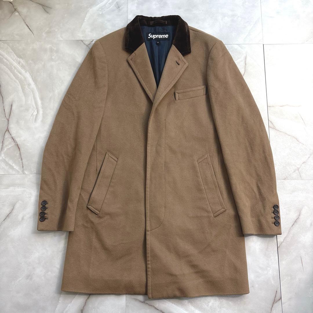 シュプリーム ロロピアーナ　チェスターコート　ベージュ　S
