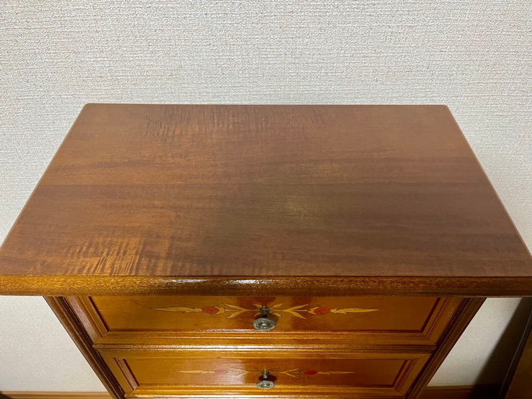 イタリア製 7段チェスト chest 象嵌 タンス アンティーク