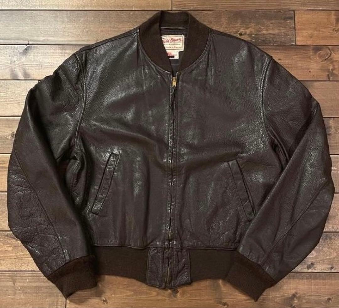 50s Vintage Leather flight jacket 本革