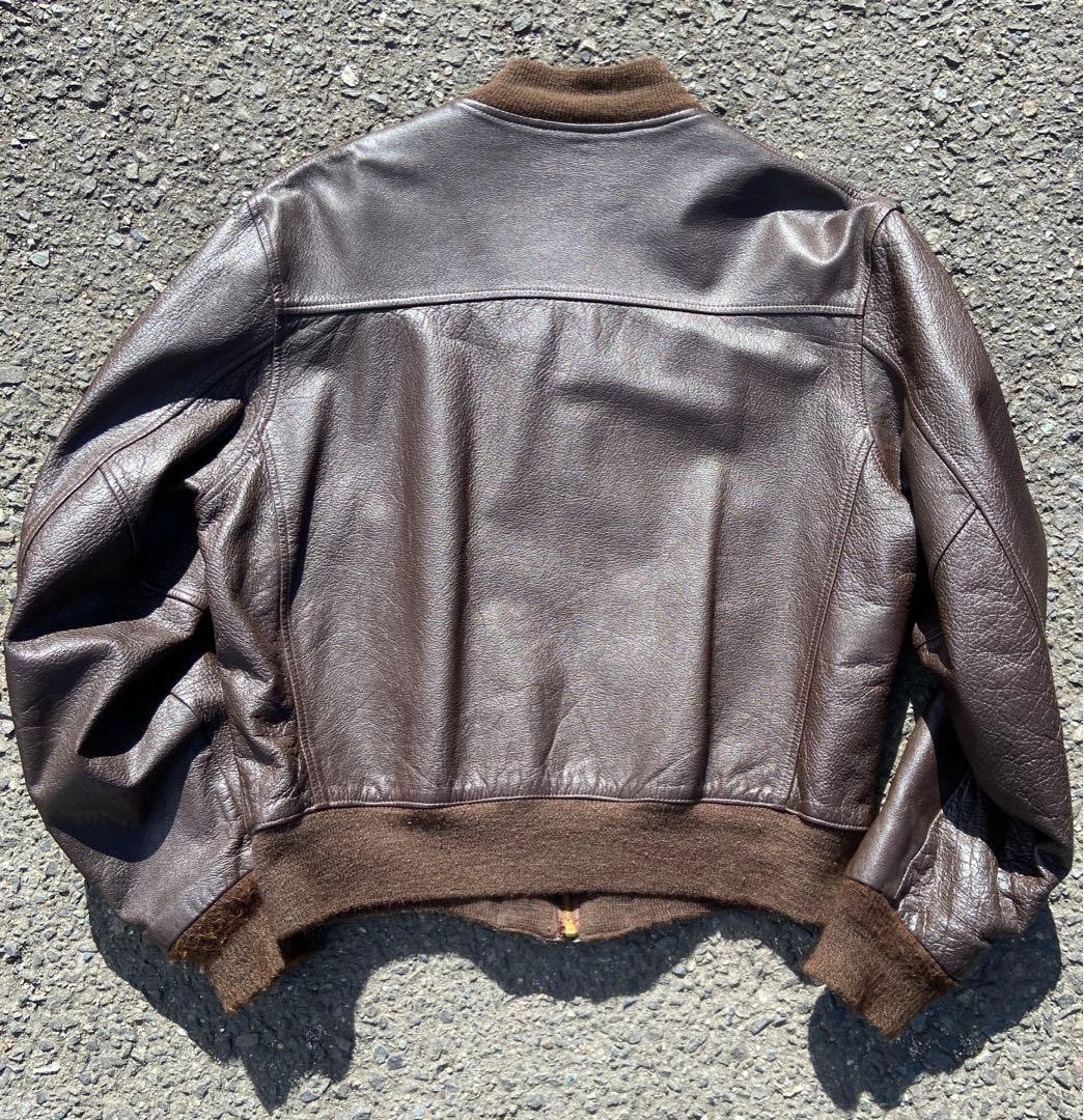50s Vintage Leather flight jacket 本革