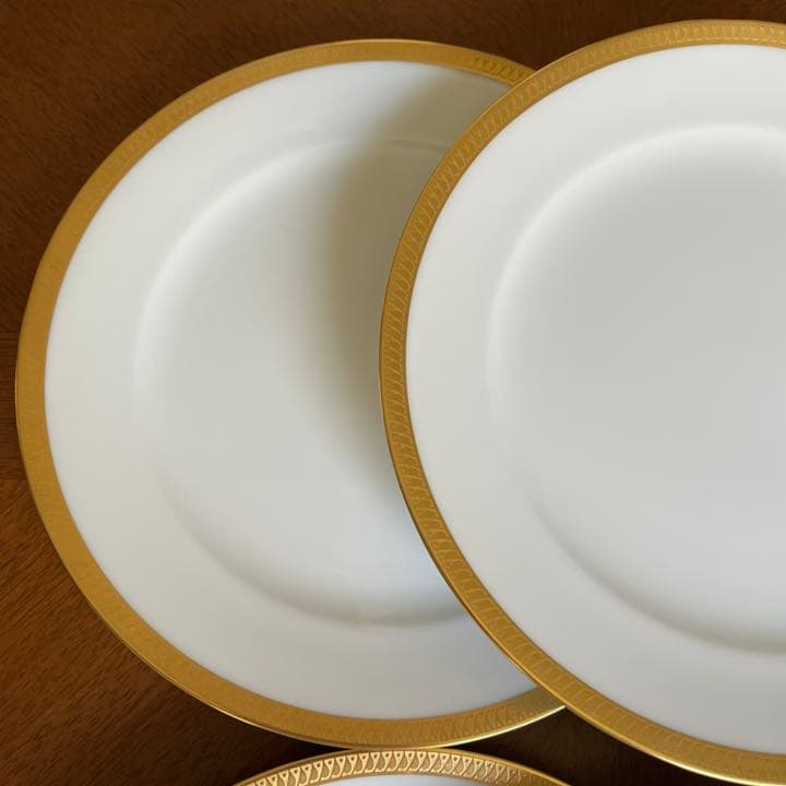 【未使用美品】大倉陶園★片葉金蝕★大皿　6枚