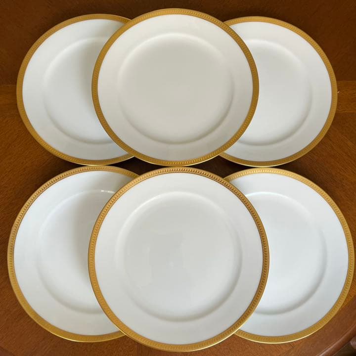 【未使用美品】大倉陶園★片葉金蝕★大皿　6枚