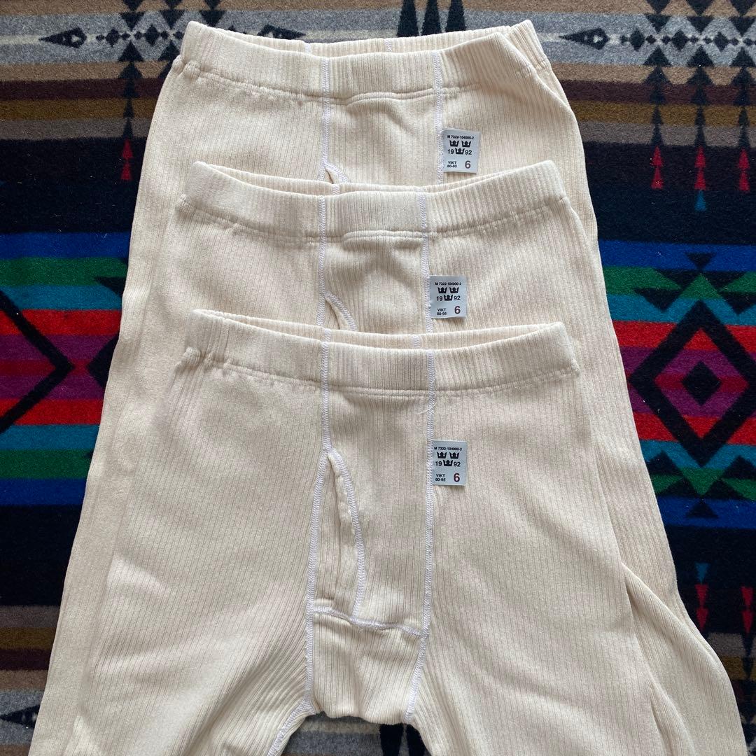 スウェーデン軍 リブレギンス Deadstock 【サイズ 6】 3点セット