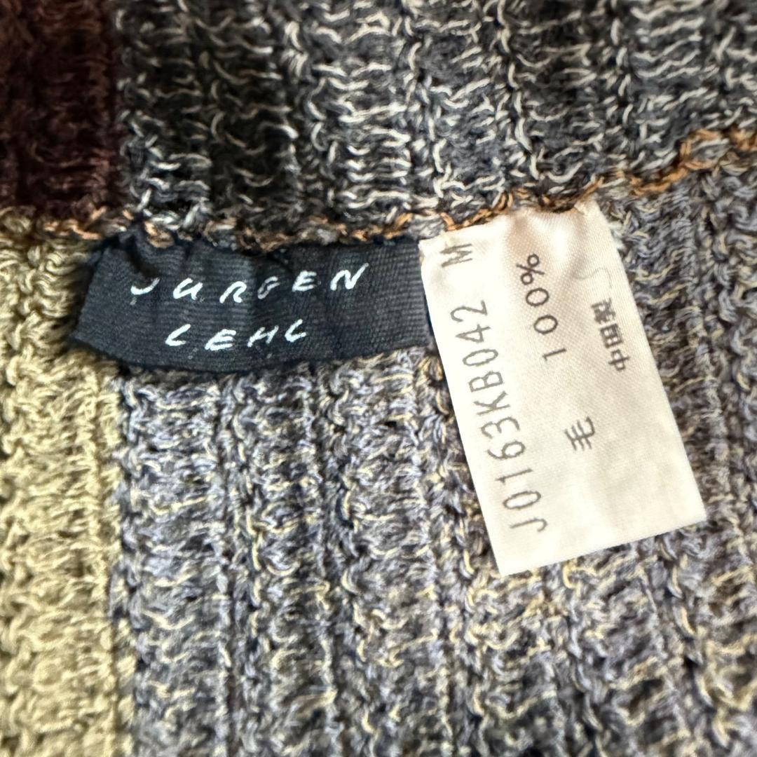 17293✨ヨーガンレール パッチワーク ニット セーター ウール マルチカラー