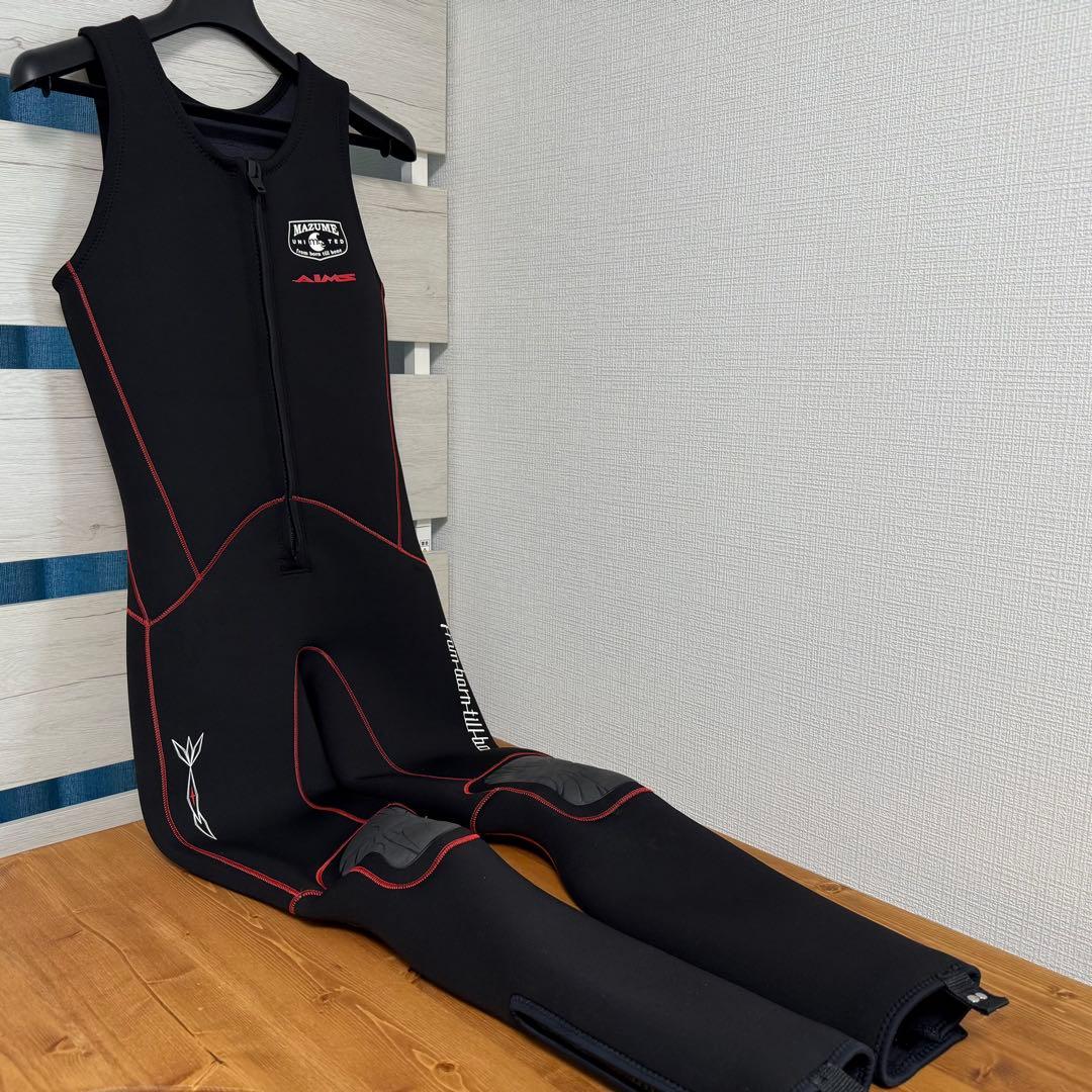 美品 マズメ × エイムス ウェットスーツ 3点セット Lサイズ mazume