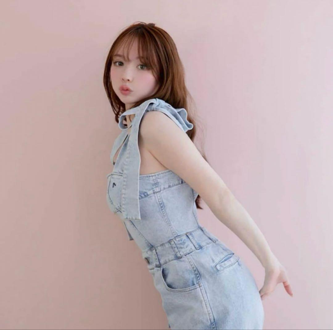 サロペット・オーバーオール・オールインワン andmary nicola ribbon denim allinone