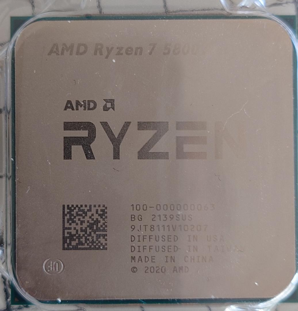 AMD Ryzen7 5800X 箱あり 動作確認済み CPU本体