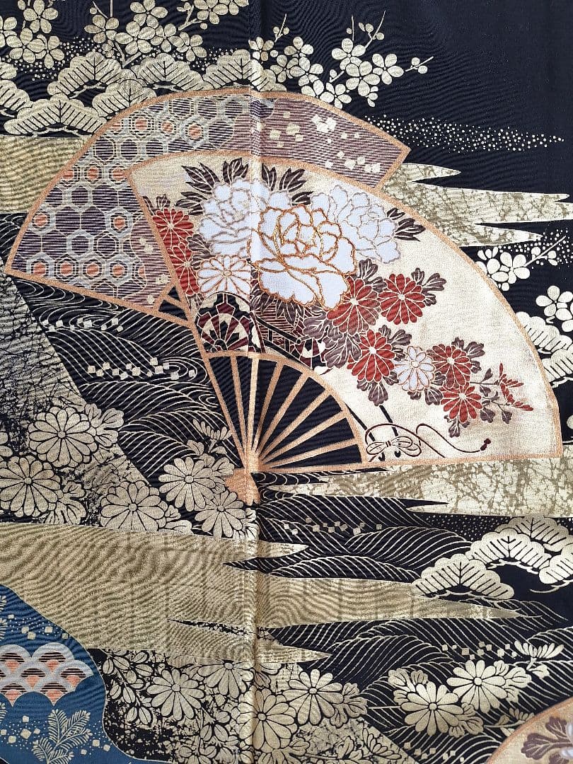 着物リメイクワンピース3705