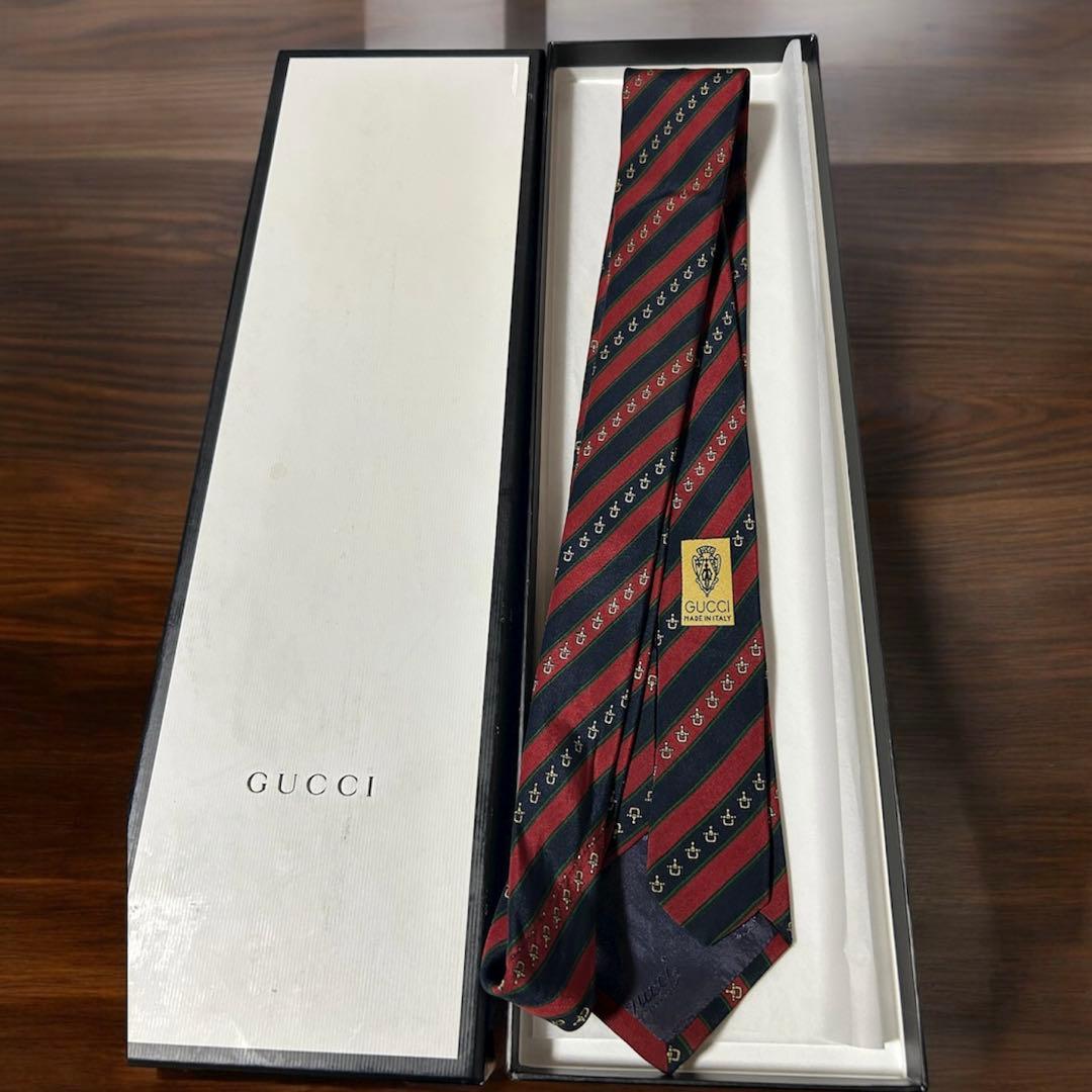 【新品】GUCCI グッチ　GG ネクタイ　グッチ　ネクタイ　箱付き