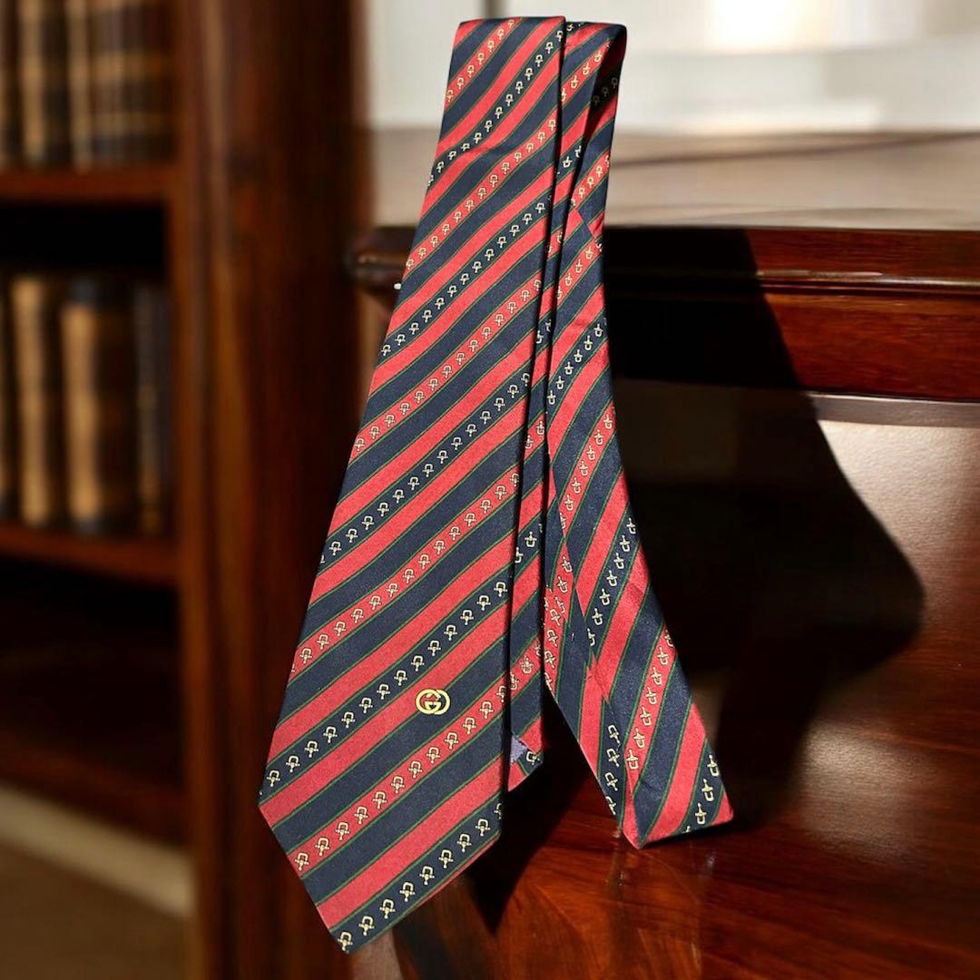 【新品】GUCCI グッチ　GG ネクタイ　グッチ　ネクタイ　箱付き