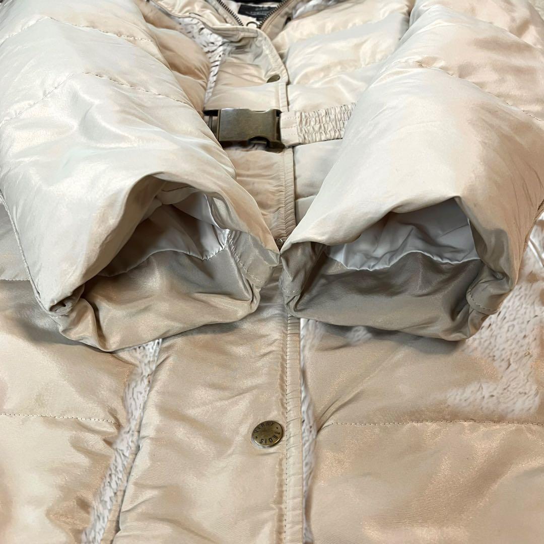 ◆23区◆ダウンコート 40 LIMONTA生地 玉虫色パールベージュ　927E