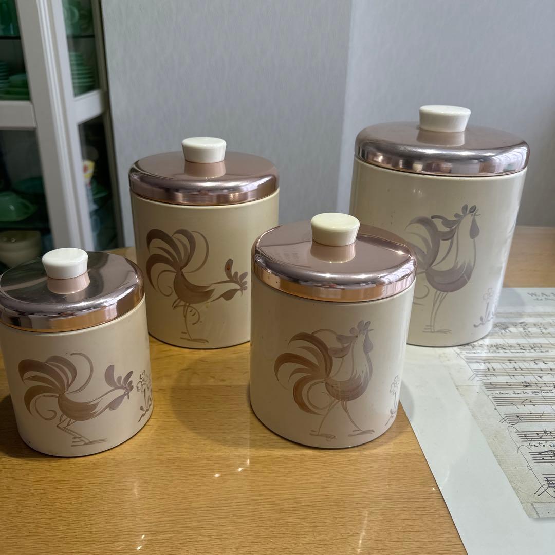 ランズバーグ　Ransburg アンティークキャニスター 缶