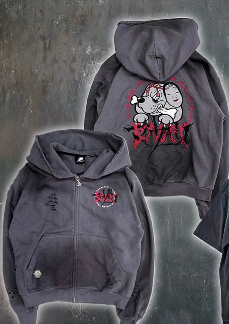 マザリ galfy パーカー