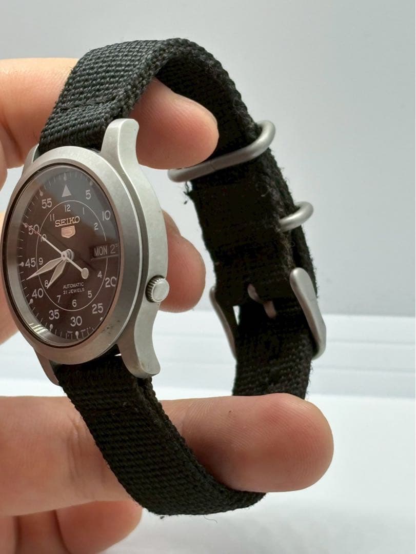 SEIKO セイコー 腕時計 ミリタリー セイコー5 自動巻き SNK809K2