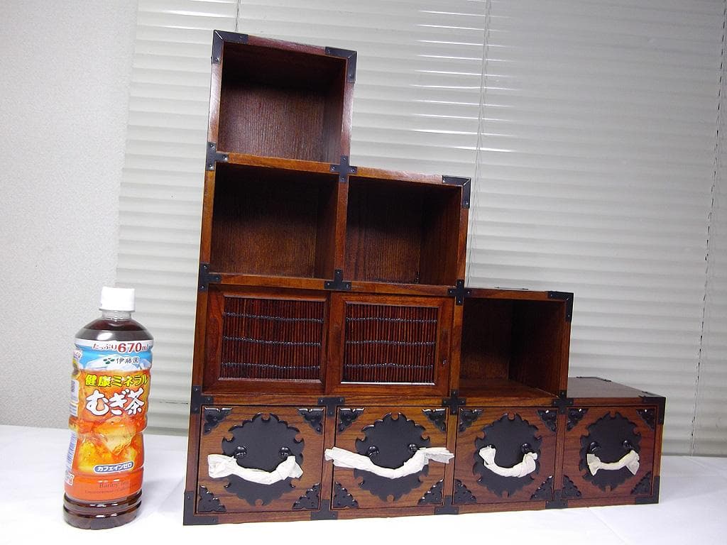 小型 階段タンス 階段箪笥 民芸家具 和風 船箪笥