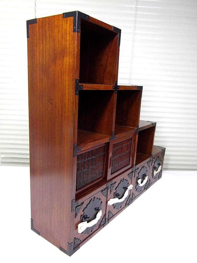 小型 階段タンス 階段箪笥 民芸家具 和風 船箪笥