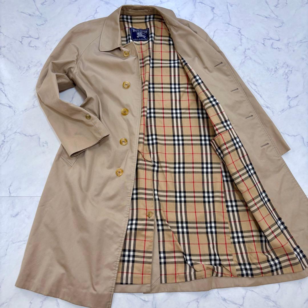 BURBERRY バーバリー ステンカラーコート ノバチェック ベージュ ハニー