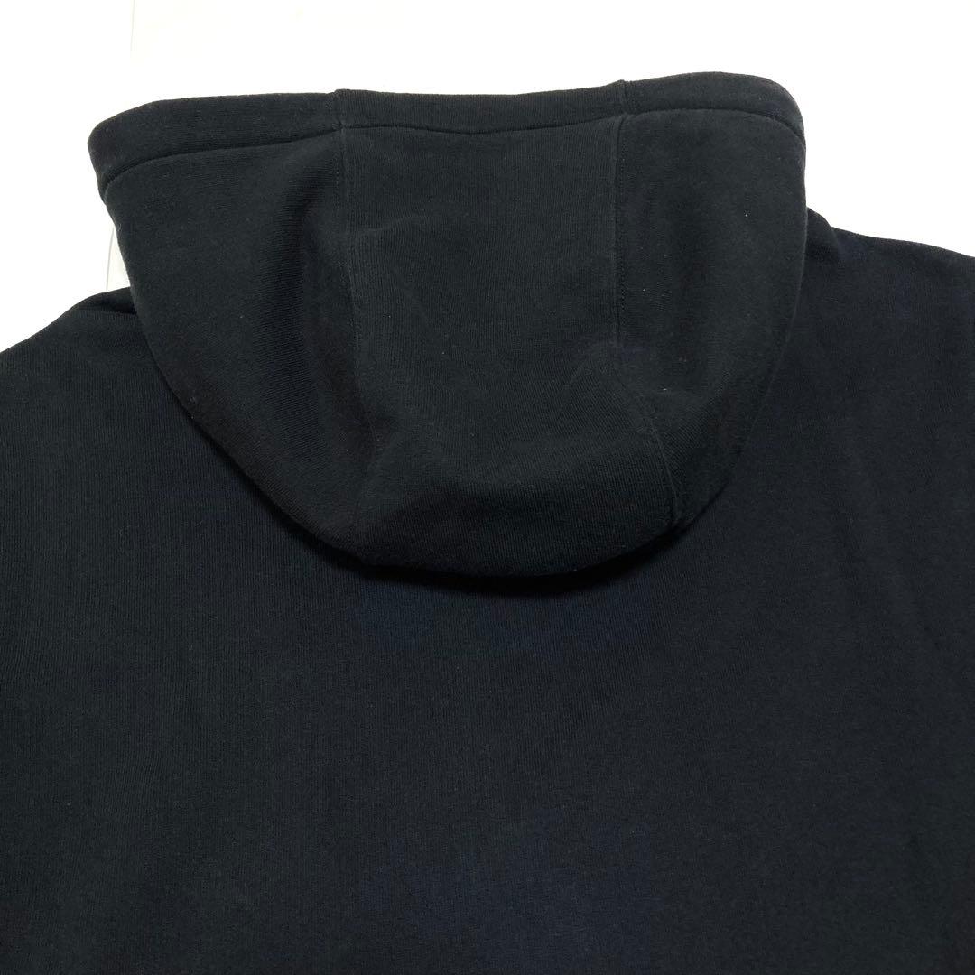 美品 BURBERRY バーバリー ノバチェック ジップパーカー スウェット 黒