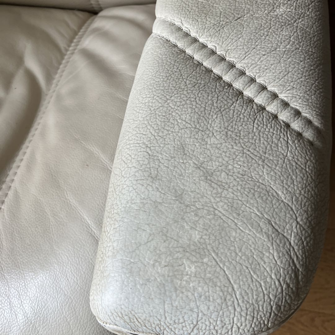 EKORNES クリーム色 1人掛けソファ 回転式 エコーネスストレスレスチェア
