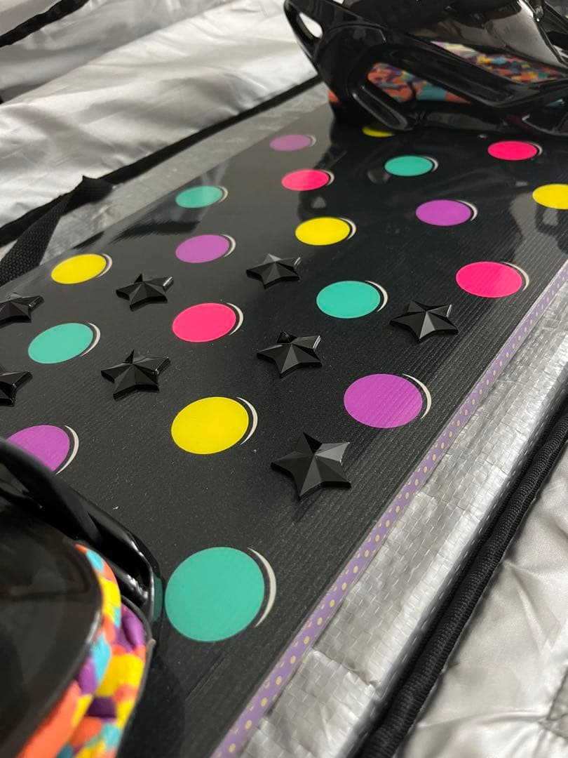 K2 スノーボード ドット柄　シューズ付　24.5 美品　ケース付き　美品