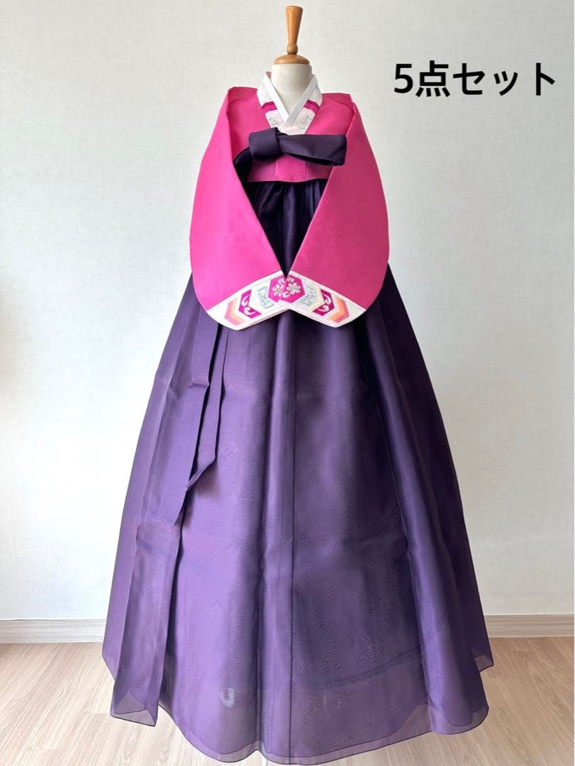 zidoumakiチマチョゴリ 美品 上質化繊 インナー込みフル5点セット