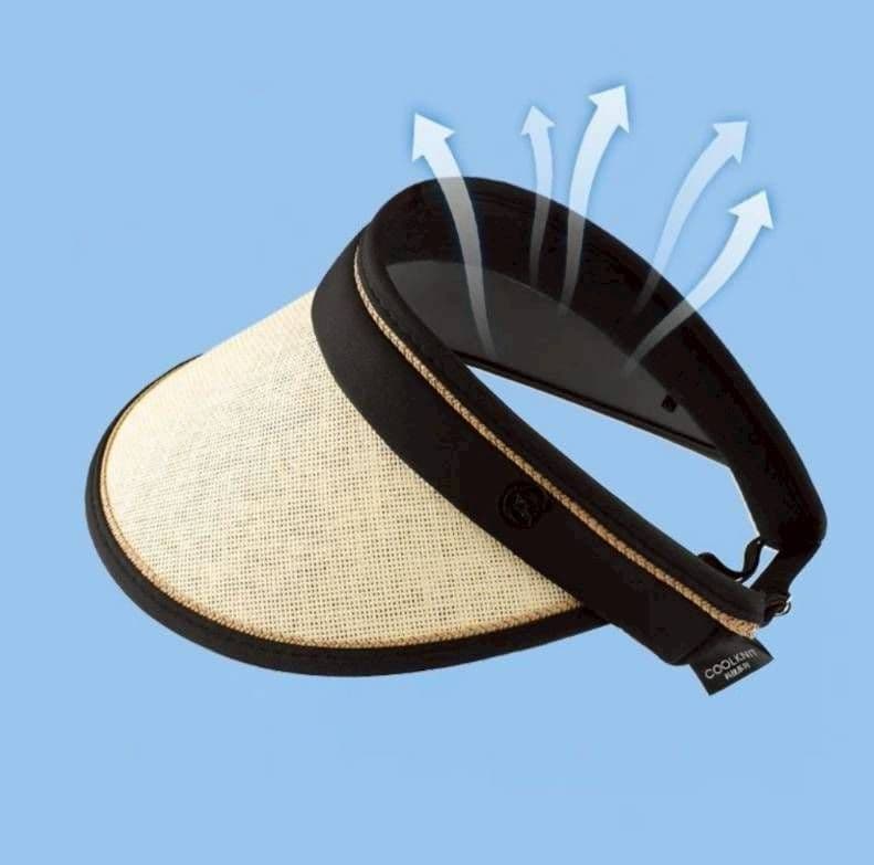 【新品】サンバイザー　折り畳み　紫外線　麦わら　サンカット　　UV 帽子　ゴルフ