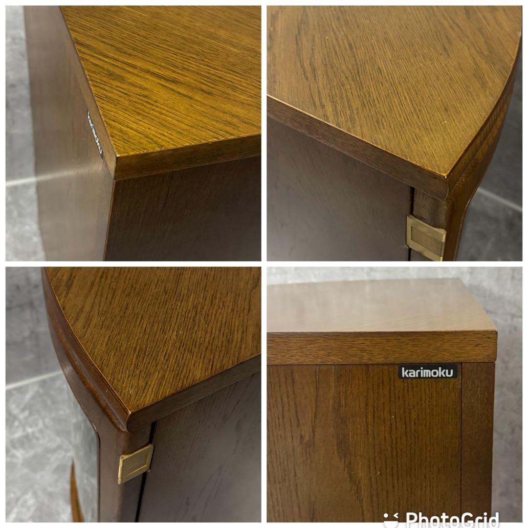 カリモク家具 KARIMOKU コーナーキャビネット ガラス コロニアル