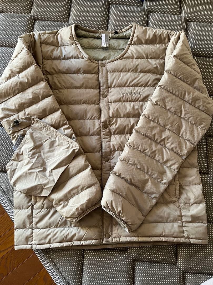 美品　ビームス別注　モンベル　スペリオダウンラウンドネック　XS M〜L