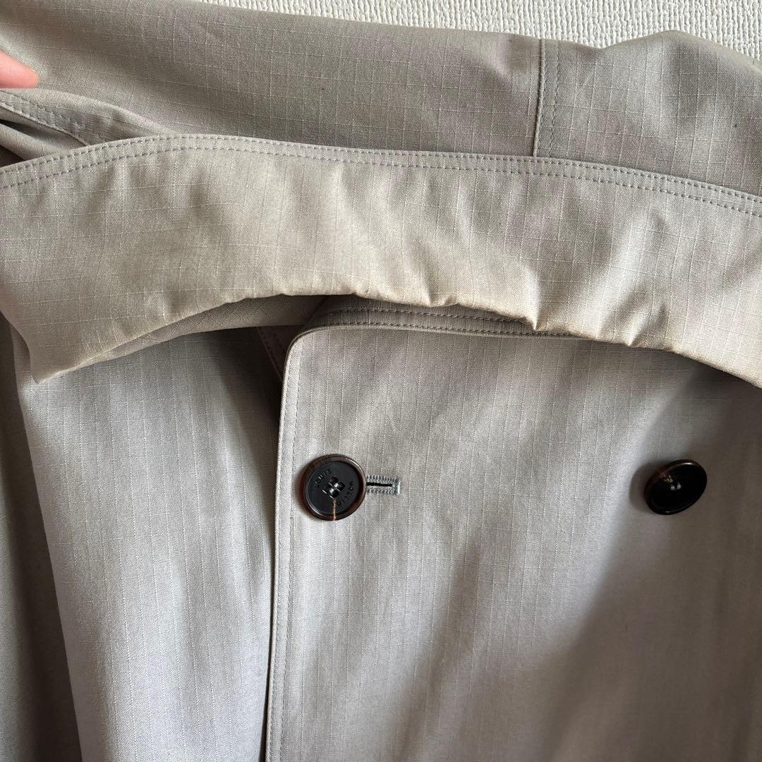 LOUIS VUITTON ライトグレー ステンカラーコート