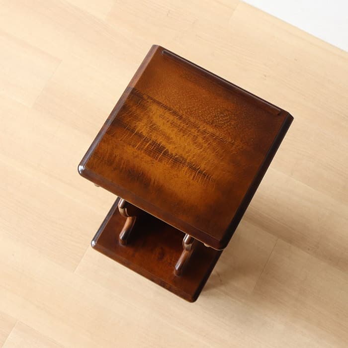 カリモク 電話台 花台 ブナ材 スリム ラック コロニアル