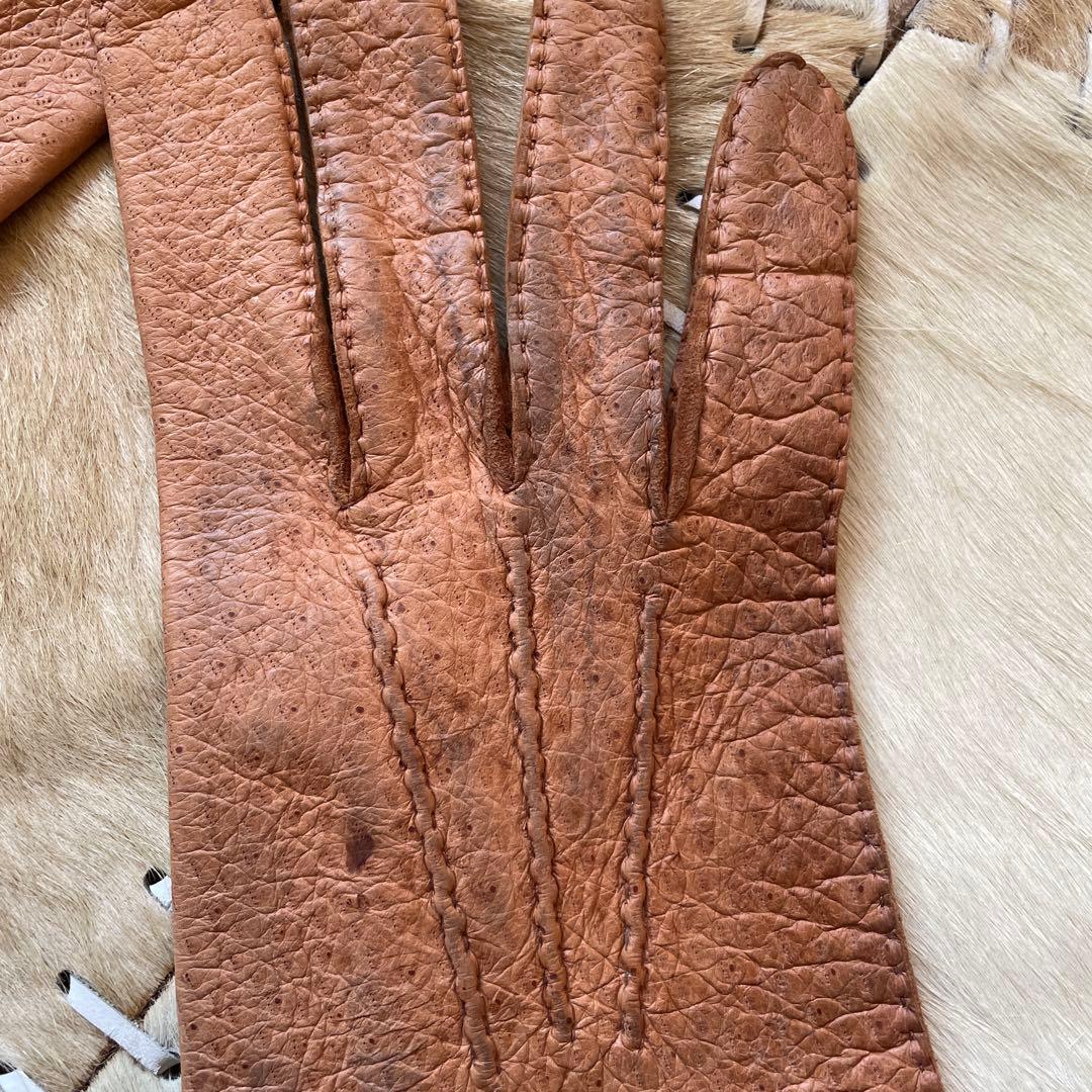 m*e様 中古 ペッカリー　グローブ made in France 革　手袋