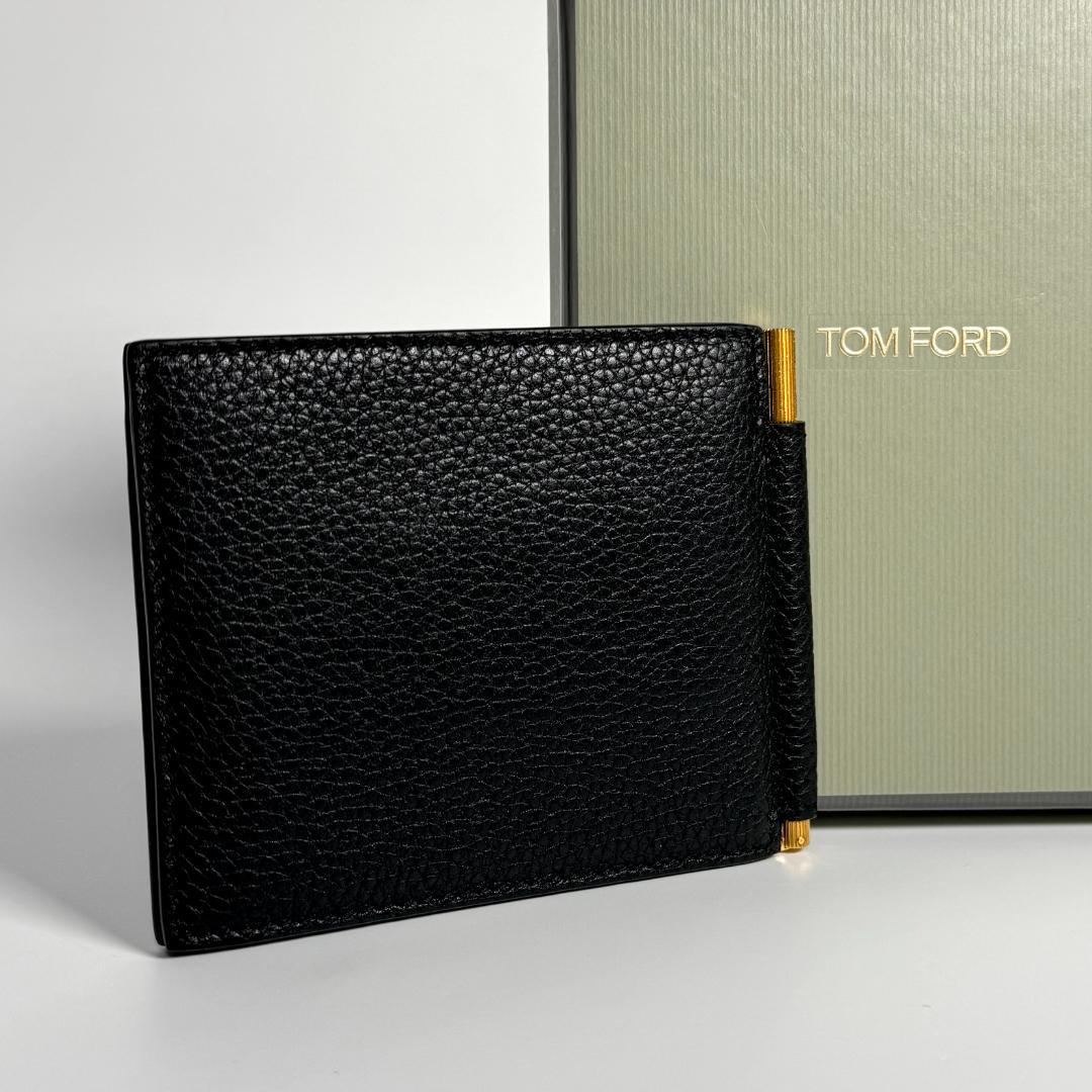 小物 TOM FORD SOFT LEATHER MONEY CLIP WALLET