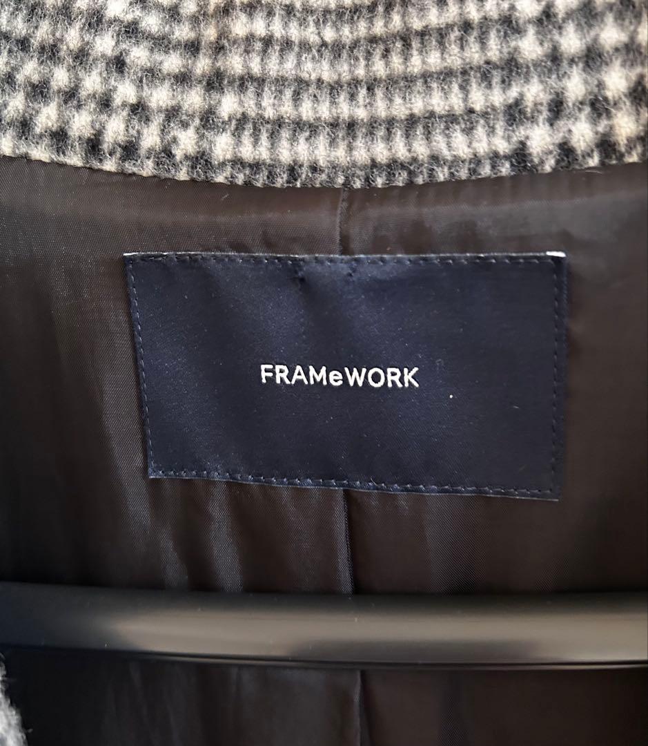 高見えFRAMeWORKダブルチェスターコート