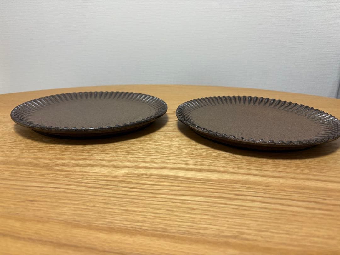 小澤基晴さん　ブロンズ　しのぎ皿　2枚セット