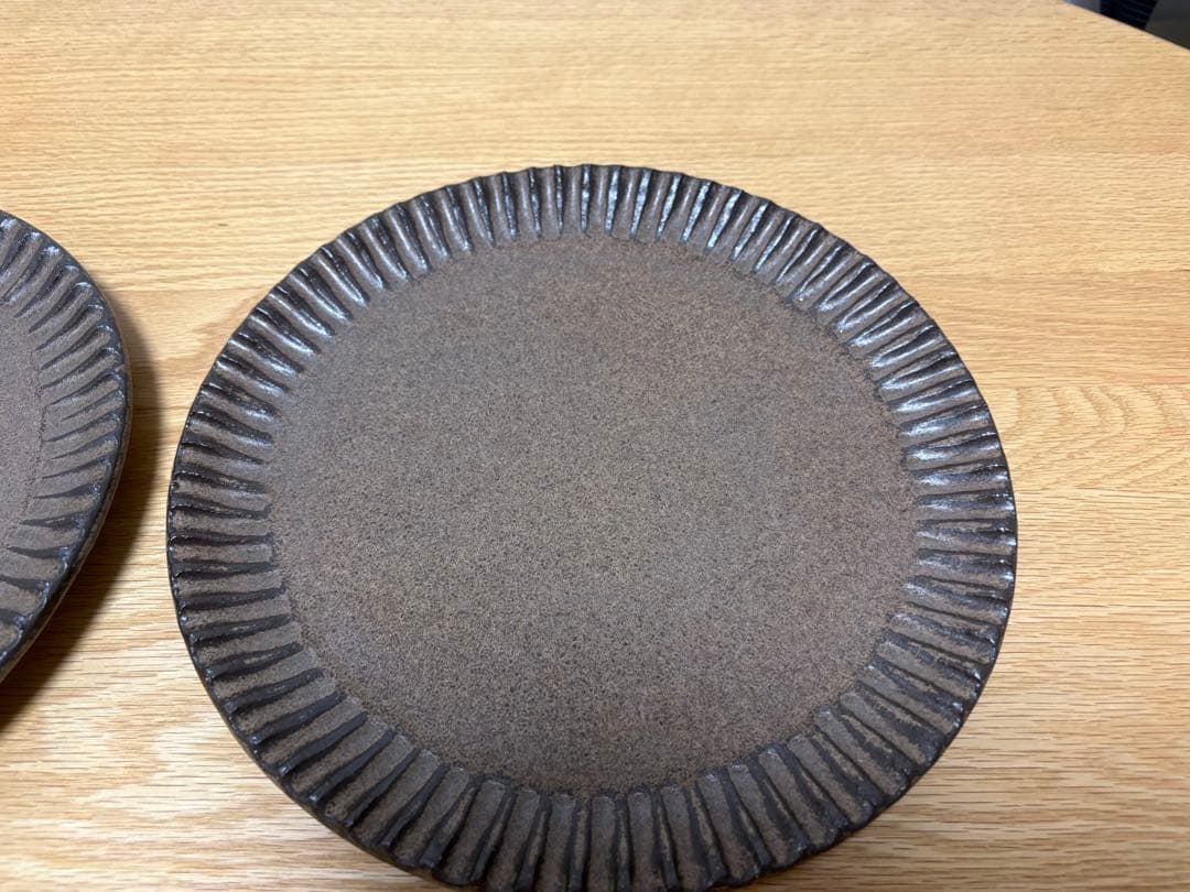 小澤基晴さん　ブロンズ　しのぎ皿　2枚セット