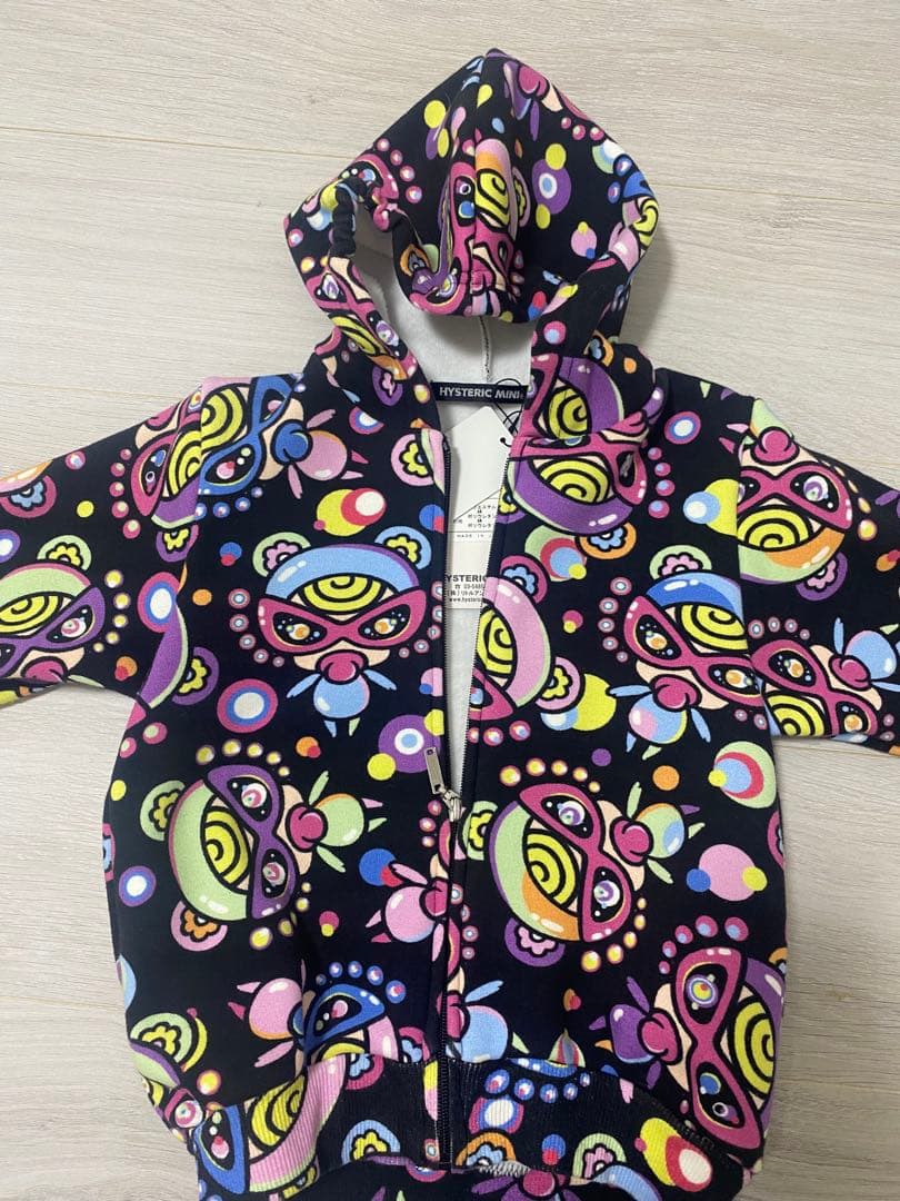 【新品】HYSTERIC MINI フルジップパーカー 90cm 裏地付き