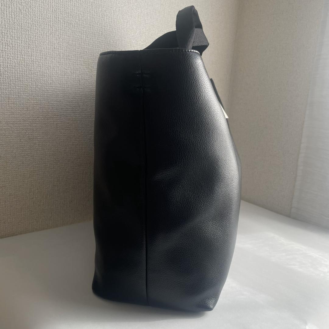 【新品】  トート バッグ 無地 シンプル 大容量 黒