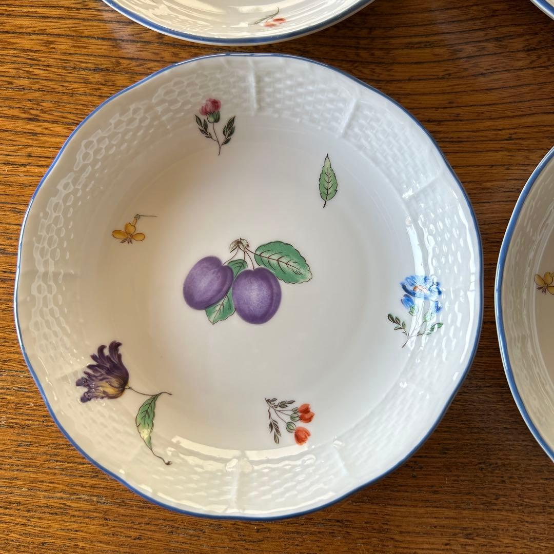 Richard Ginori プラムデザイン皿 6枚セット　(りんご)