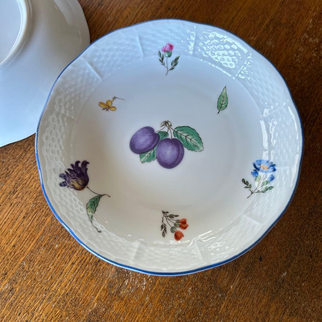 Richard Ginori プラムデザイン皿 6枚セット　(りんご)