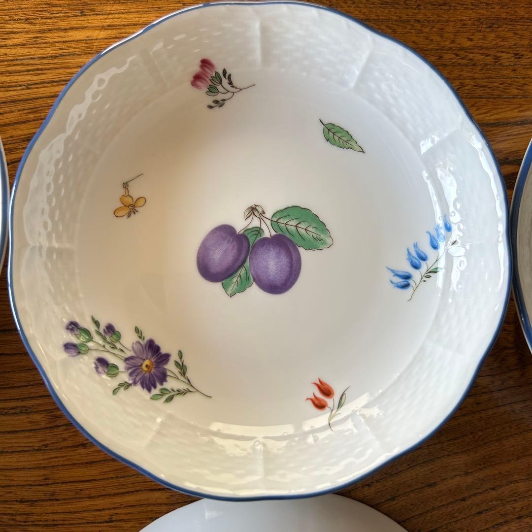 Richard Ginori プラムデザイン皿 6枚セット　(りんご)