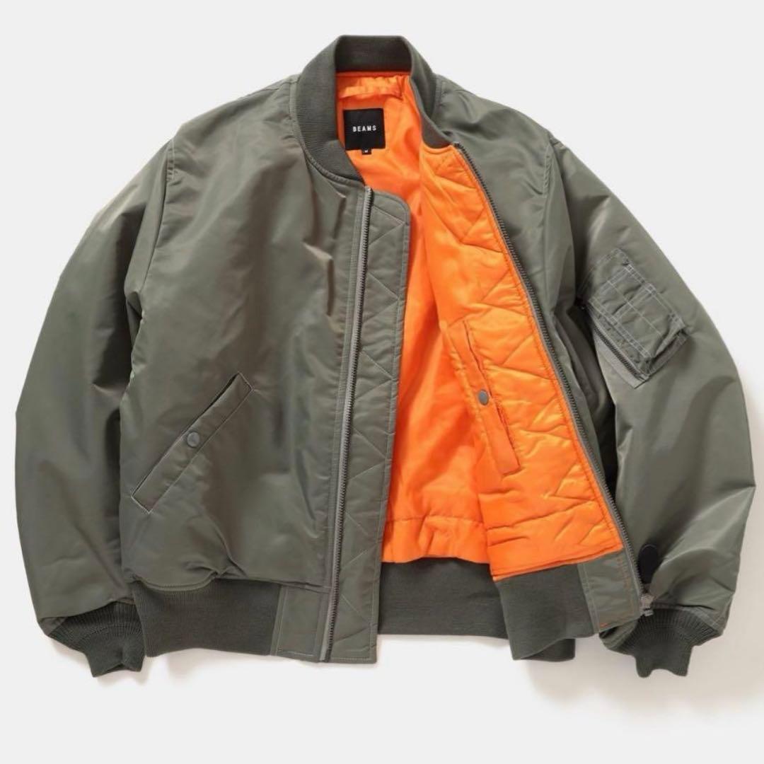 24年 極美品✨ BEAMS サーモライト MA-1 リラックスフィット L