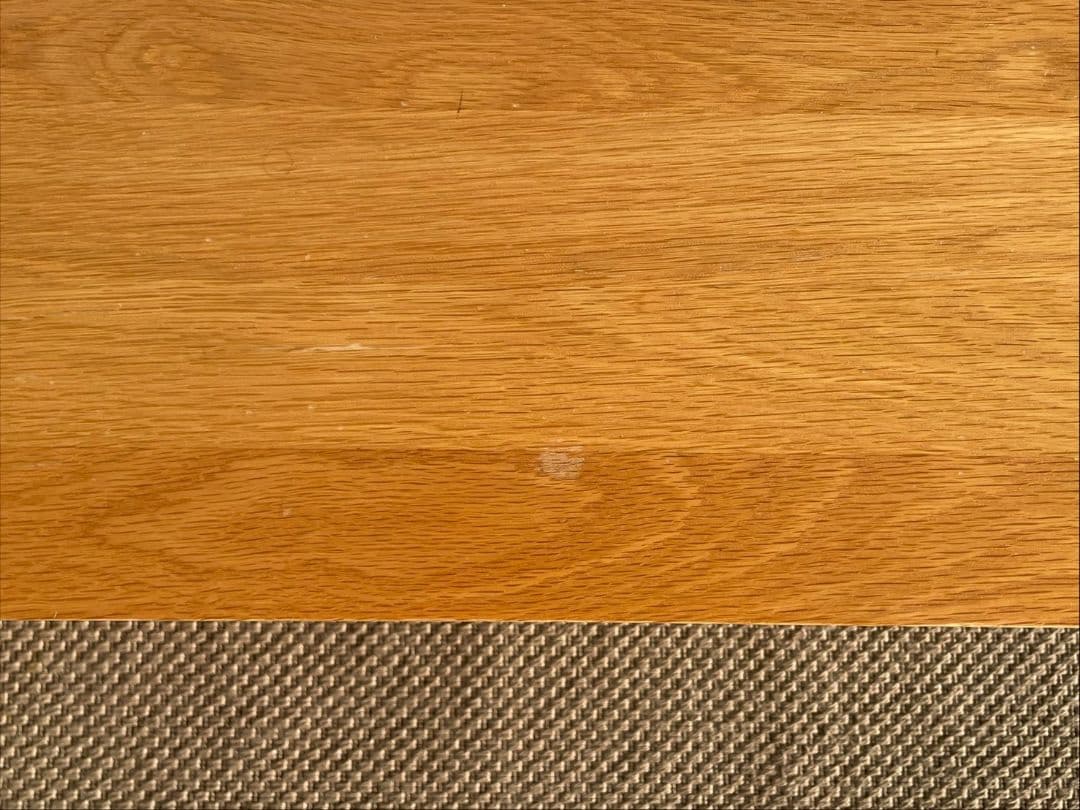 美品 無印良品 MUJI 天然木 センターテーブル 引き出し付き