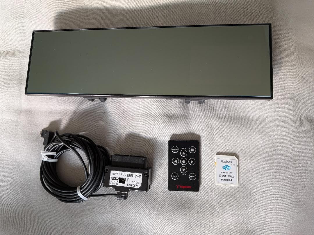 ユピテル A520 ミラー型 レーダー探知機 + OBD12-M