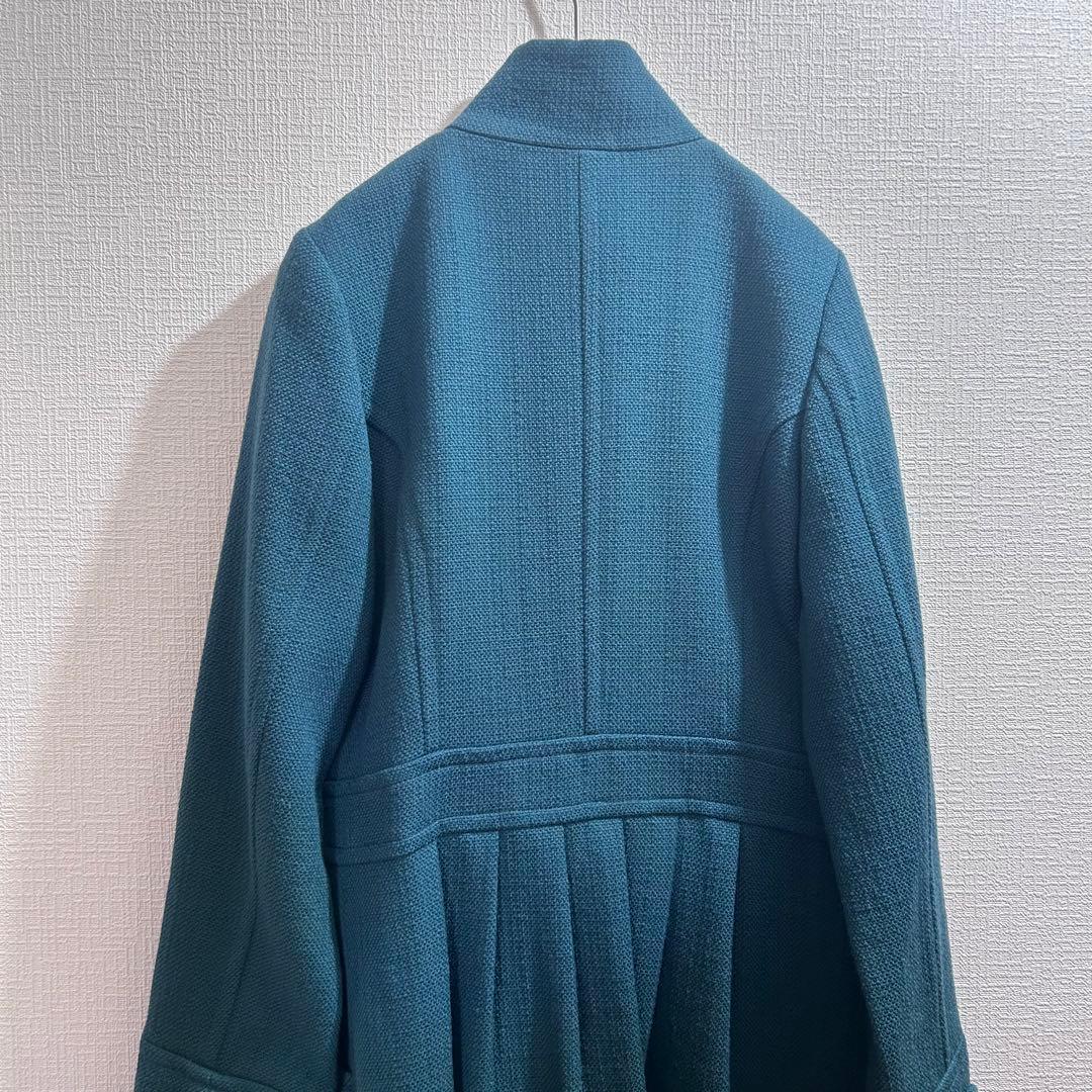 新品未使用crespiクレスピ【38→M】ロングコート♡裏地おしゃれ♡タグ付♡緑