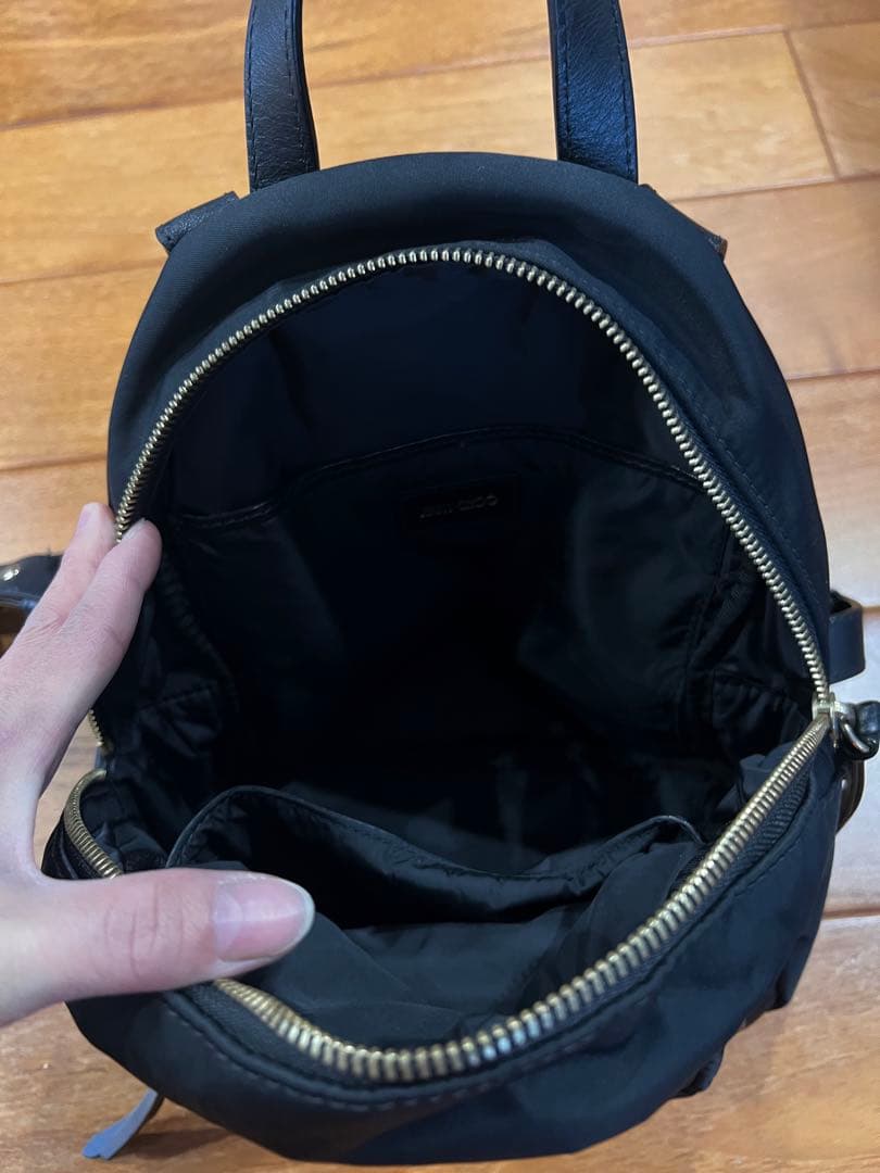 JIMMY CHOO ブラック リュック