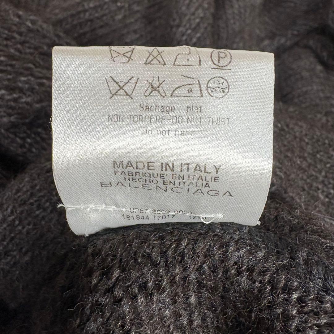 バレンシアガ 07AW ニコラ期 紋章ボタン ニットカーディガン コート 38
