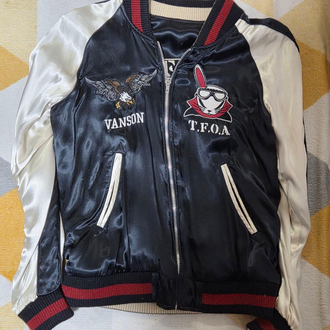 VANSON T.F.O.A. スカジャン デスラビット 武装戦線　WORST