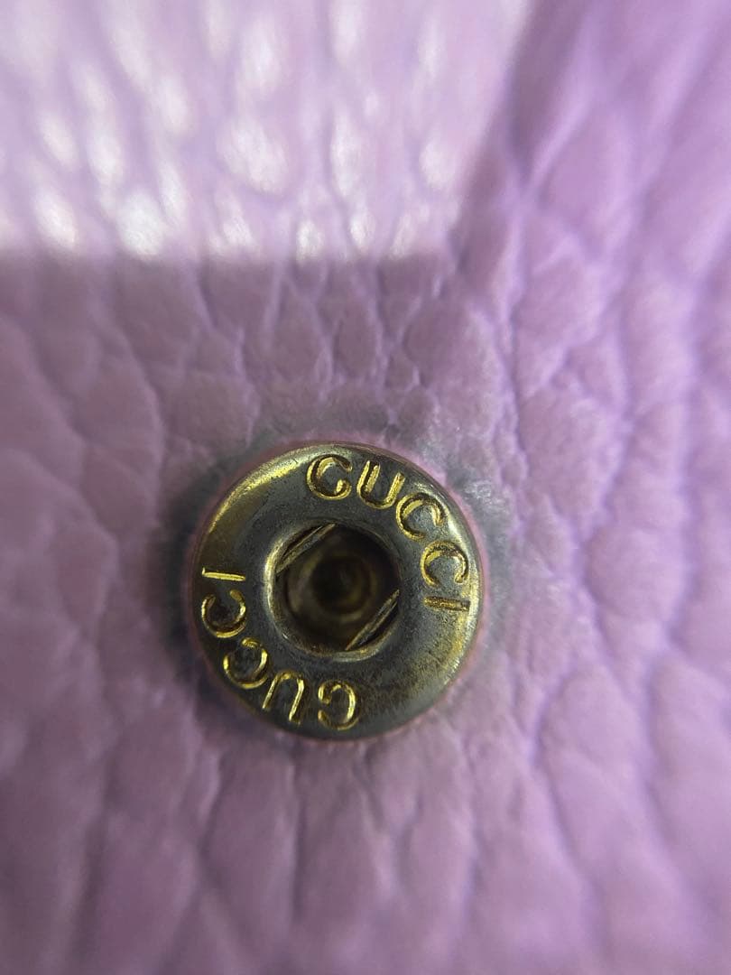 【希少】GUCCI グッチ ボスコ 二つ折り財布 マーモント ピンク 犬 GG